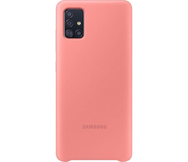 Samsung Silicone Cover do Galaxy A51 różowy - 538238 - zdjęcie